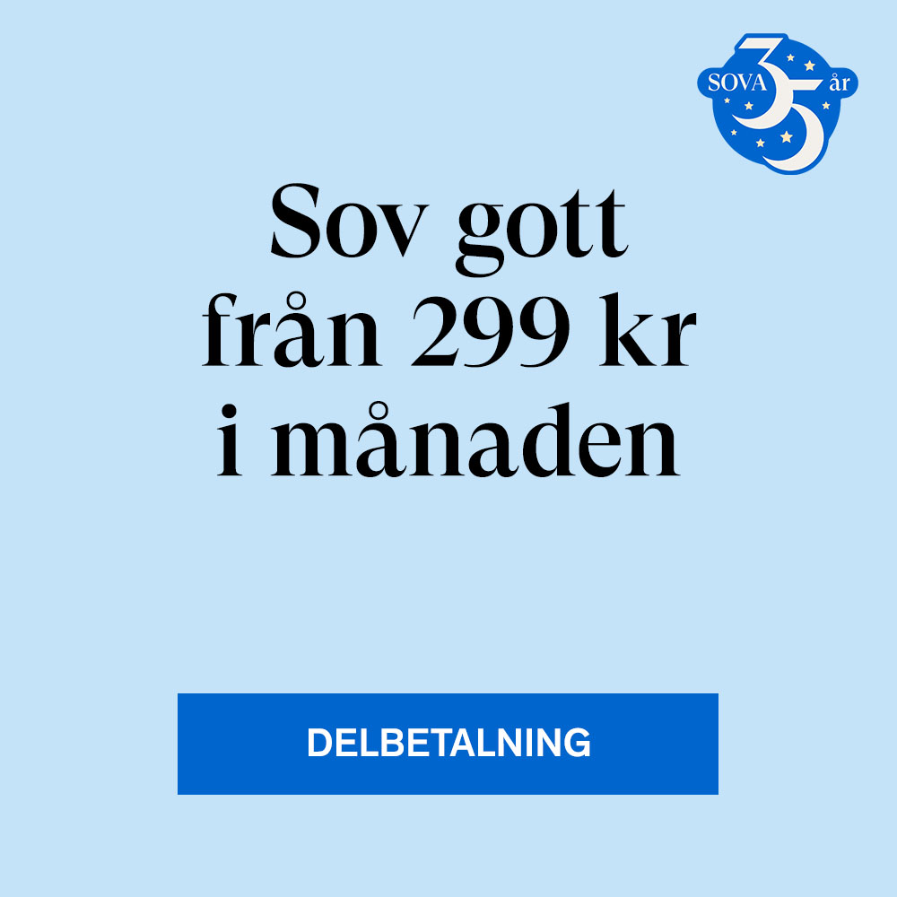 Sov gott från 299kr i månaden | Räntefri delbetalning